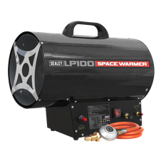 Sealey LP100 Space Warmer Propane Heater 61,000-102,000Btu/hr(18-30kW)