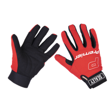 Sealey MG796XL Premier Mechanic's Gloves Padded Palm - Extra-Large Pair