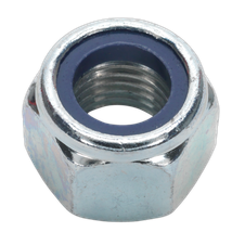 Sealey NLN16 Zinc Plated Nylon Locknut M16, DIN 982 - Pack of 25