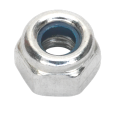 Sealey NLN4 Zinc Plated Nylon Locknut M4, DIN 982 - Pack of 100