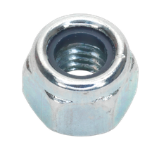Sealey NLN6 Zinc Plated Nylon Locknut M6, DIN 982 - Pack of 100