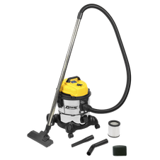 Sealey PC200SD110V 20L Vacuum Cleaner Wet & Dry Stainless Drum 1200W/110V