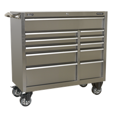 Premier PTB105511SS Heavy-Duty Extra-Wide Rollcab 11 Drawer 1055mm - Stainless Steel