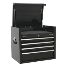 Sealey PTB66004 Premier Heavy-Duty Topchest 4 Drawer 660mm - Black