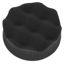 Sealey PTCCHV79P Hook-and-Loop Buffing & Polishing Foam Head 80 x 25mm - Black/Soft