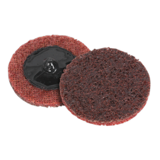 Sealey PTCQC50M Quick Change Preparation Pad 50mm, Medium - Pack of 10