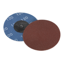 Sealey PTCQC75120 75mm Quick Change Sanding Disc 120Grit - Pack of 10