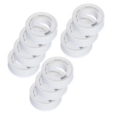 Sealey PTFE1210 PTFE Thread Sealing Tape 12mm x 12m