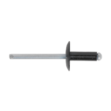 Sealey RAB4818L Aluminium Large Flange Rivet 4.8 x 18mm, Black - Pack of 200