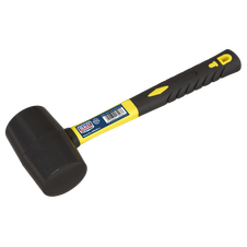 Sealey RMB150 Premier Rubber Mallet with Fibreglass Shaft 1.5lb
