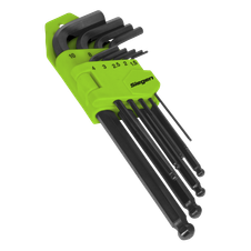 Siegen S01093 Long Ball-End Hex Key Set 9pc