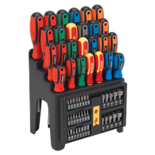 Siegen S01152 Screwdriver, Bit & Nut Driver Set 61pc