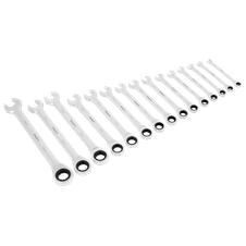 Sealey S01247 Siegen Combination Ratchet Spanner Set 15pc