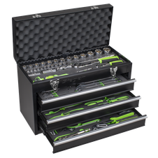 Sealey S01266 Siegen Portable Tool Chest 3 Drawer with 98pc Tool Kit