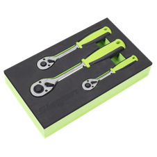 Sealey S01331 Siegen Ratchet Wrench Set 3pc