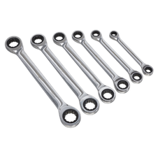 Siegen S0636 Double End Ratchet Ring Spanner Set 6pc