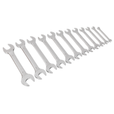 Sealey S0849 Siegen Double Open-End Spanner Set 12pc