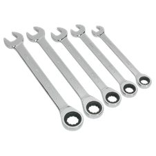 Siegen S0985 Combination Ratchet Spanner Set 5pc