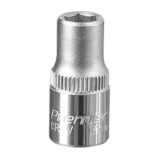Sealey S1406 Premier Socket 1/4"Sq Drive 6mm