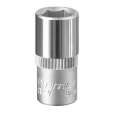 Sealey S1408 Premier Socket 1/4"Sq Drive 8mm