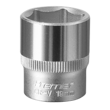 Sealey S3819 Premier Socket 3/8"Sq Drive 19mm