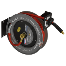 Sealey SA84 8m Retractable Rubber Air Hose with Steel Reel 10mm ID