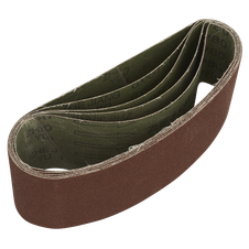 Sealey SB80457 76 x 457mm Sanding Belt 80Grit - Pack of 5