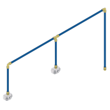 Sealey SBAKIT215 SharkBite® 12m 2-Drop Air Supply System Kit 15mm