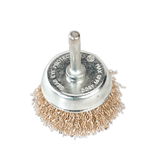 Sealey SCB50 50mm Crimped Wire Cup Brush with 6mm Shaft