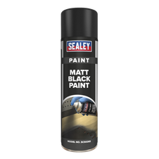 Sealey SCS026S Matt Paint 500ml - Black