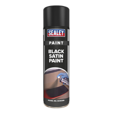 Sealey SCS028S Satin Paint 500ml - Black