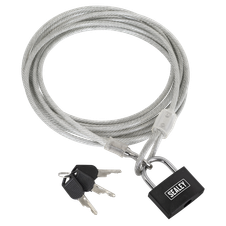 Sealey SHGCL3 Motorcycle Cable Lock 3m