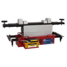 Sealey SJBEX200A Air Jacking Beam 2 Tonne with Arm Extenders & Flat Roller Supports