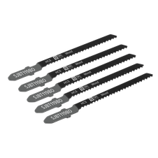 Sealey SJBT119BO Jigsaw Blade for General Wood 75mm 12tpi - Pack of 5