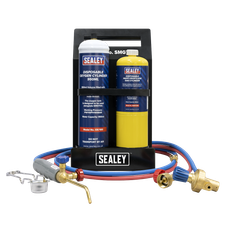 Sealey SMGKIT02 MAPP Gas & Oxygen Brazing Kit with 400g MAPP Cylinder & 950ml Oxygen Cylinder