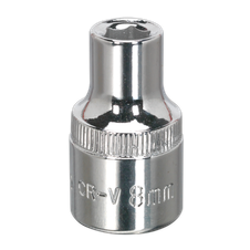 Premier SP1208 Fully Polished Socket 1/2"Sq Drive 8mm