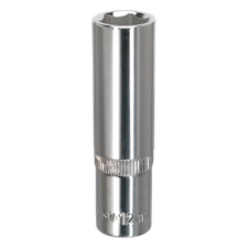Sealey SP3812D Premier Fully Polished Deep Socket 3/8"Sq Drive 12mm