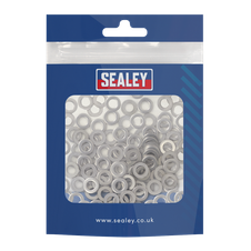 Sealey SSW5 Stainless Steel Flat Washer M5 A2, DIN 125 - Pack of 100