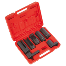 Sealey SX032 Oxygen Sensor Socket Set 3/8" & 1/2"Sq Drive 7pc