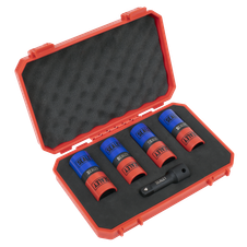 Sealey SX1820S Double Ended Alloy Wheel Impact Socket Set 1/2"Sq Drive 5pc