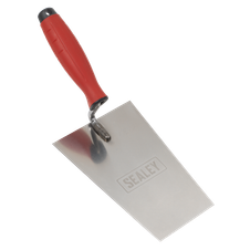 Sealey T1204 Stainless Steel Bucket Trowel with Rubber Handle 180mm