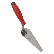 Sealey T1225 Stainless Steel Narrow Gauging Trowel with Rubber Handle 160mm