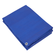 Sealey TARP5070 Lightweight PE Tarpaulin 5.49 x 7.32m - Blue