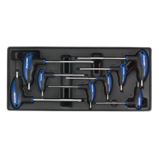 Sealey TBT05 Premier T-Handle TRX-Star* Key Set with Tool Tray 8pc