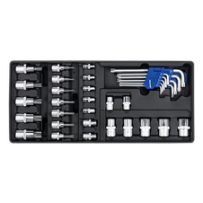 Sealey TBT08 Premier TRX-Star* Key, Socket Bit & Socket Set with Tool Tray 35pc