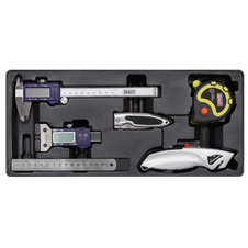Sealey TBT12 Premier Measuring & Cutting Set with Tool Tray 6pc