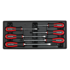 Sealey TBT29 Premier Hammer-Thru Screwdriver Set with Tool Tray 6pc
