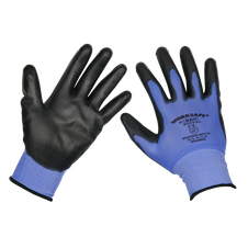 Sealey TSP117XL/6 Worksafe Lightweight Precision Grip Gloves, X-Large - Pack of 6 Pairs