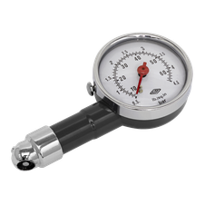 Sealey TST/PG97 Tyre Pressure Gauge Dial Type 0-4.5bar(0-60psi)