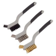 Sealey WB100 Miniature Wire Brush Set 3pc